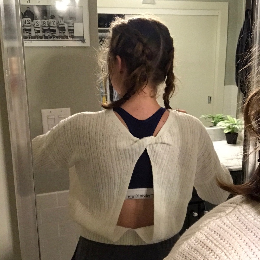 3/$30 Hollister open back sweater NWT